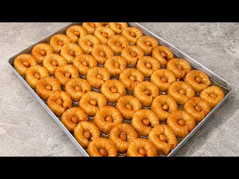 Bayrama bu baklava olay olur el açması kolay cevizli ev