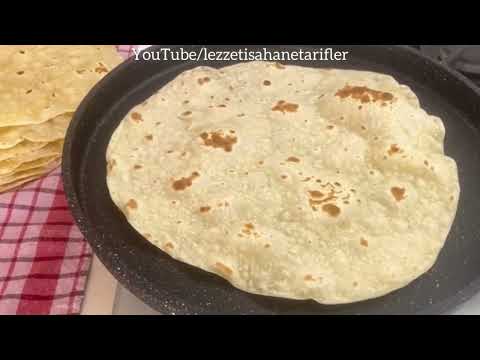 Mayasız Sadece 5 dakikada lavaş ekmeği hızlı ve kolay