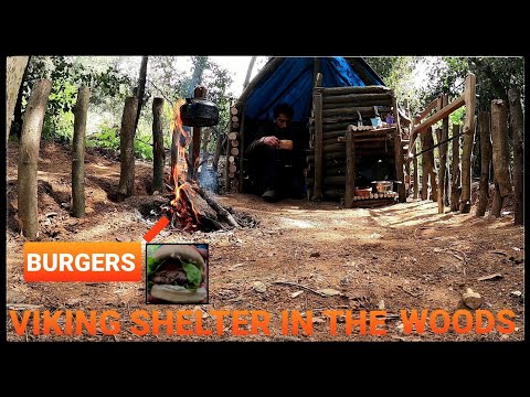 SURVIVAL VIKING HUD BUSHCRAFT SHELTER FIRE INSIDE COOKING