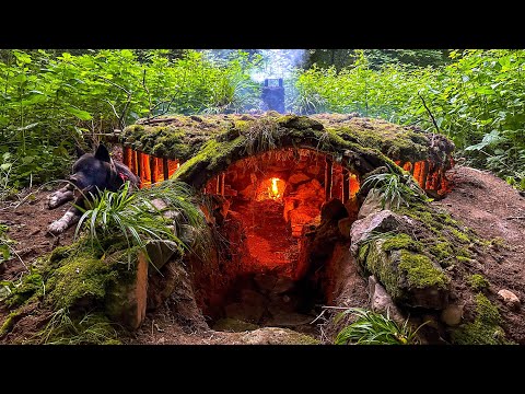 How to build HOUSE UNDERGROUND 7 DAYS in the forest My BEST