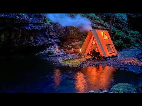 3 Days SOLO CAMPING BIG CRAB Fishing CATCH and COOK
