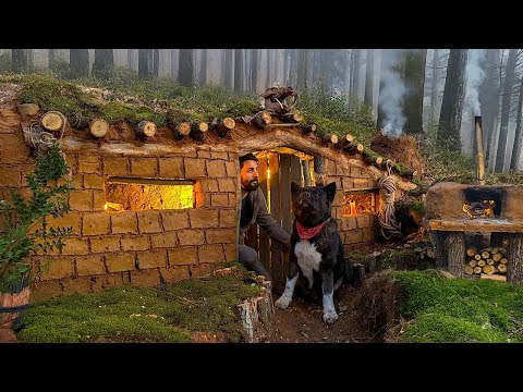 7 Days SOLO SURVIVAL CAMPING Building BUSHCRAFT UNDERGROUND