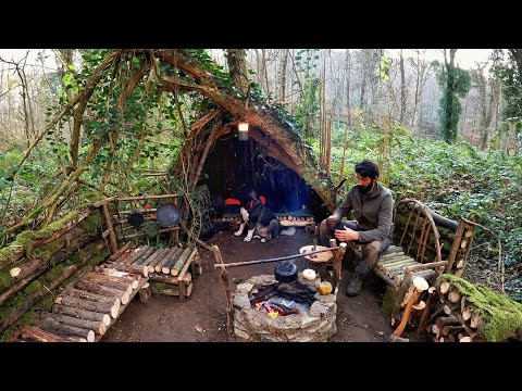 7 Days Solo Survival Camping In Rain Forest Warm Bushcraft