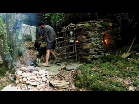 FULL VIDEO 7 Days Solo Bushcraft Camping in Heavy Rain
