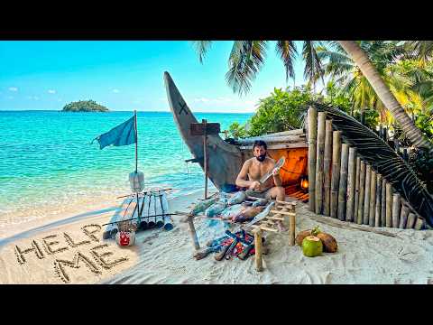 3 DAYS solo survival on Shipwreck Island NO FOOD NO WATER