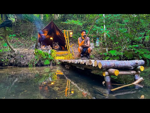 3 DAYS solo survival CAMPING Catch and Cook Fishing