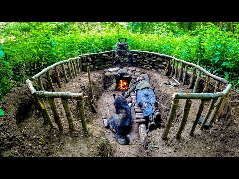 3 Days SURVIVAL Camping How To Build UNDERGROUND HOUSE My