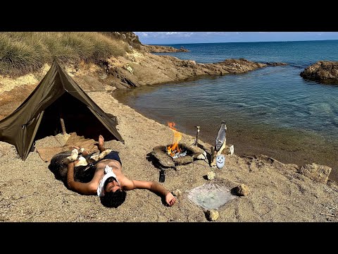 SURVIVAL CHALLENGE NO FOOD NO WATER ON AN ISLAND Catch and