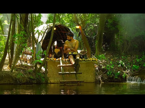 3 Days SOLO SURVIVAL CAMPING Building Warm BUSHCRAFT
