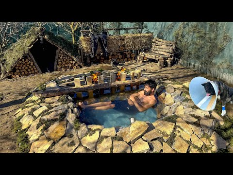 Building a Warm Survival SHELTER With Clay and Woods