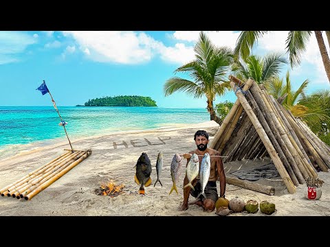 7 Days Solo Survival on Shipwreck Island NO FOOD NO WATER