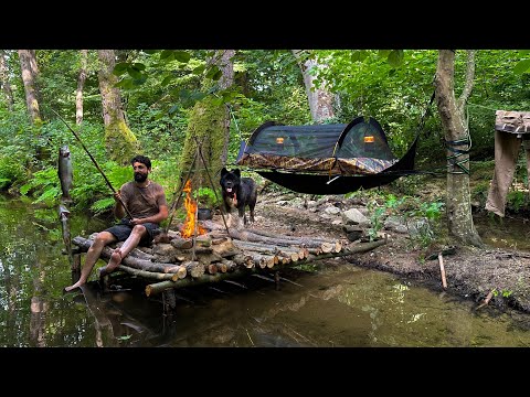 3 DAYS solo survival CAMPING Catch and Cook Fishing