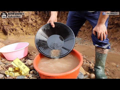 How to find gold in a creek with a sluice machine Simple