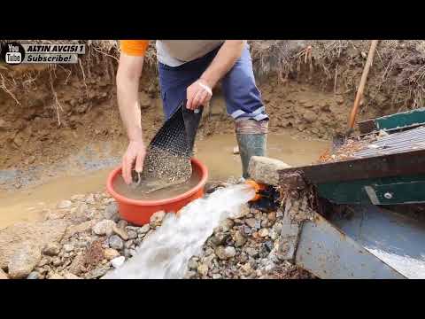GOLD PROSPECTING İn Rivers And Streams Method Of Separating