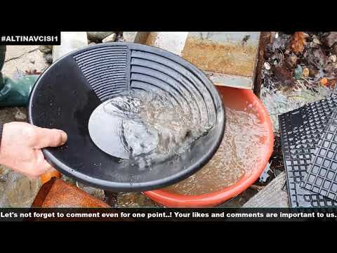 Akarsuda derede altın arama Altın nasıl bulunur ve
