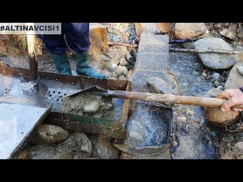 AKARSUDA DEREDE ALTIN ARAMA YENİ ALTIN VEREN YERLER BULDUK