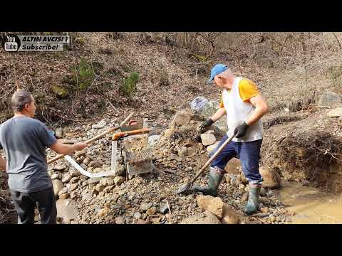 Amazing Gold Prospecting Searching for Gold in the River