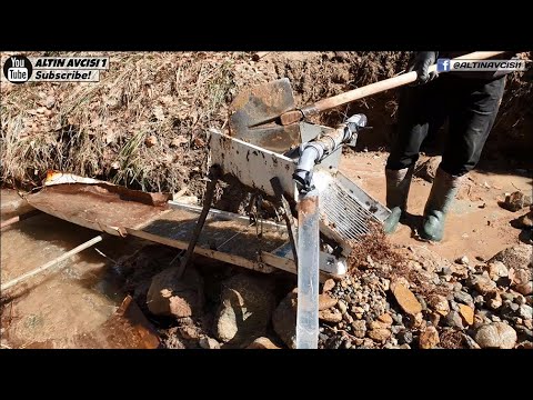 We continue our exploration work with the new gold sluice