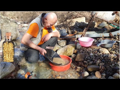 Akarsuda Derede Altın Arama Anında Zengin Olmanın Kolay ve
