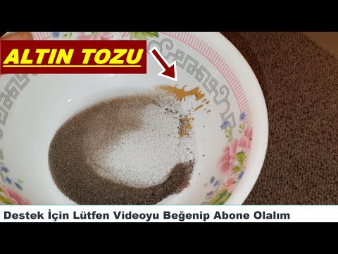 Dereden Çıkan Altın Tozunu Kum Ve Demir Tozundan Ayırma