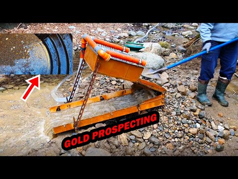 Gold Prospecting in a River Simple and Easy Gold Extraction