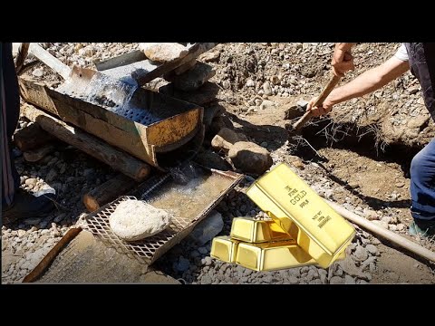 Akarsuda Derede Altın Arama Bulma Ve Çıkarma İşlemleri