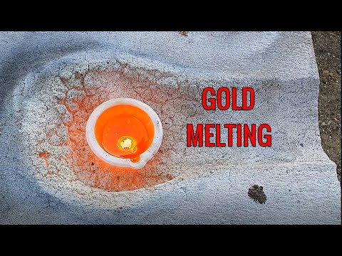 Smelting the GOLD Melting GOLD Extracted from Rivers And