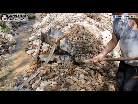Searching For Gold in A Stream And Extracting Gold With A