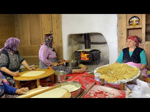 Köy Hayatı Türk Köyünde Günlük Yaşam Eski Ocakta Köy Ekmeği