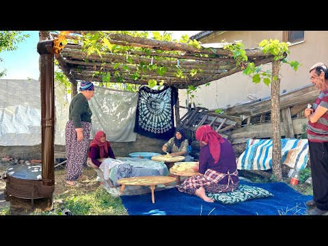 Köydeki Büyük Bir Ailenin Günlük Yaşamı Türkiye de Köy