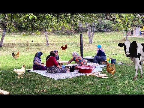 Köyde Sabah Kahvaltısı ve Köy Ekmeği Nasıl Yapılır Tarifi
