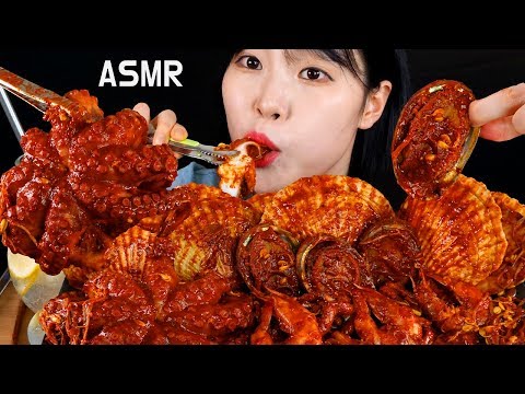 ASMR BRAISED SEAFOOD 푸짐한 해물찜 문어 대왕가리비 낙지 전복 새우 리얼사운드 먹방