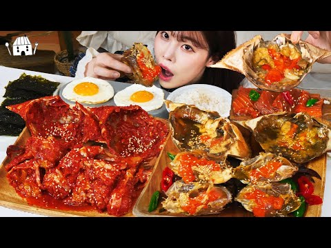 ASMR MUKBANG 밥도둑 장특집 직접 만든 간장게장 양념게장 연어장 먹방 레시피 MUKBANG