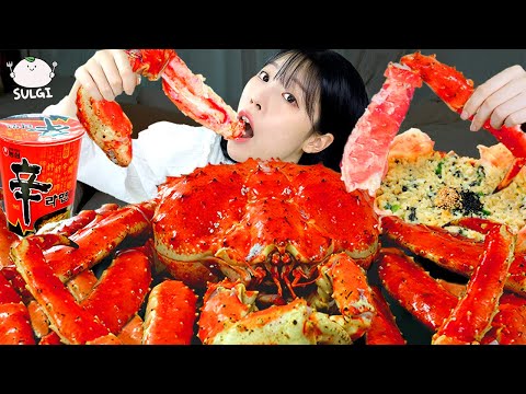 ASMR MUKBANG 직접 만든 대왕 킹크랩 먹방 레시피 SEAFOOD GIANT KING CRAB