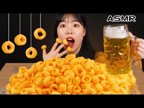 ASMR MUKBANG 신제품 바삭한 치링스 과자 시원한 맥주 먹방 CRISPY SNACK BEER