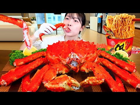 ASMR MUKBANG 직접 만든 대왕 킹크랩 먹방 레시피 SEAFOOD GIANT KING CRAB