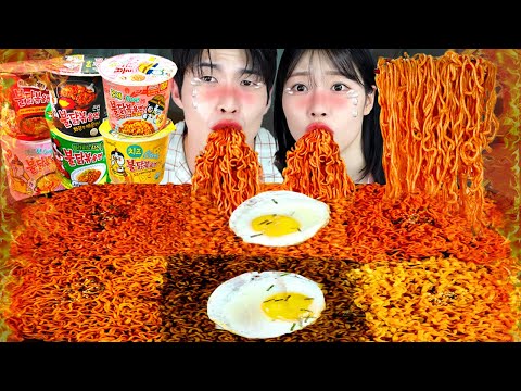 ASMR MUKBANG 직접 만든 불닭볶음면 특집 먹방 레시피 FIRE NOODLES EATING