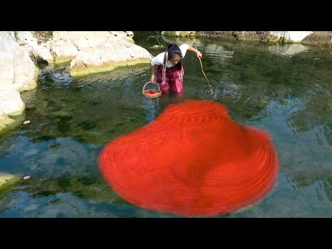 Today I discovered a rare colorful river clam with