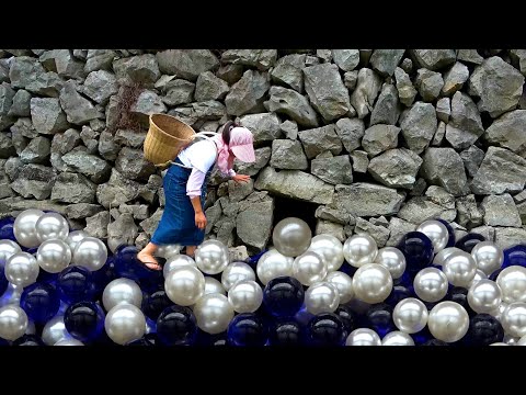 A hole leaked from the reservoir dam and oysters and pearls