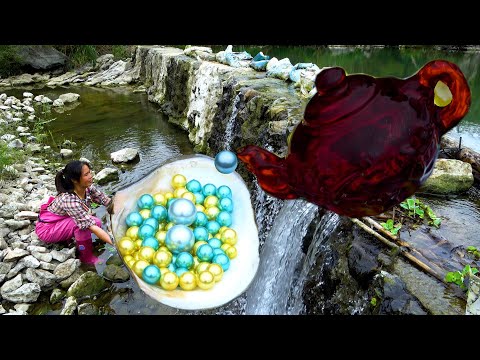 Harvest a large amount of pearls here and there are still