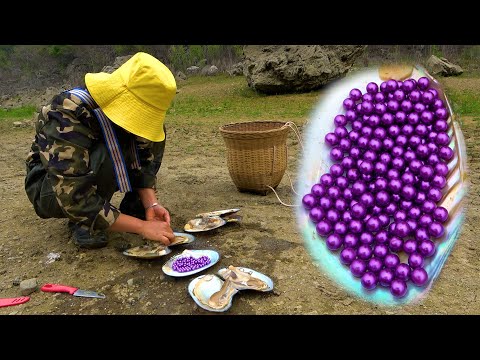 Beautiful women today have a harvest full of purple pearls