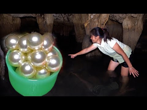 Found a jade cup and a large amount of pearls in the deep