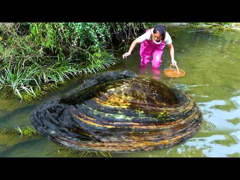 The timing is just right all the pearls in the river clam