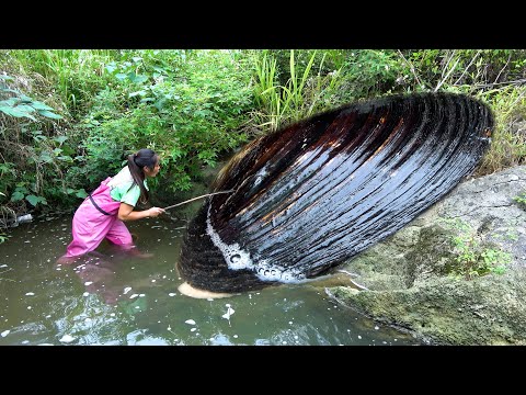 Encountering a big river clam I feel like pearls are about