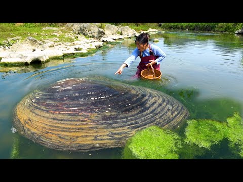 Found a heavyweight river clam with countless pearls in its