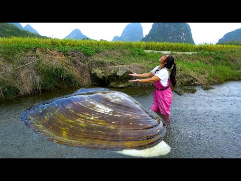 Pie fell from the sky such a big pearl clam