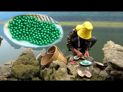 The pearl in the belly of the clam picked up in Tiantang