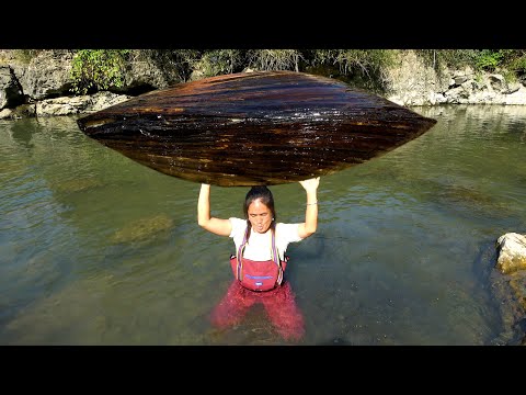 Today it s refreshing again There are many big pearl clams