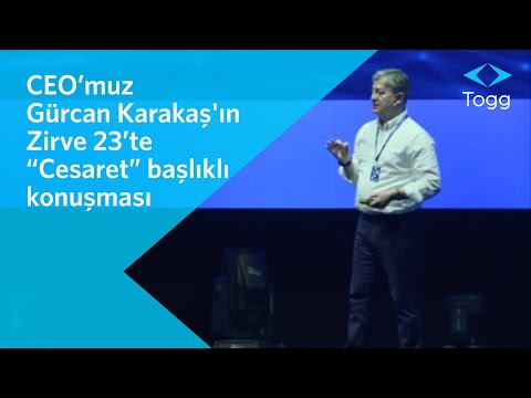 CEO muz Gürcan Karakaş ın Zirve 23 te Cesaret başlıklı