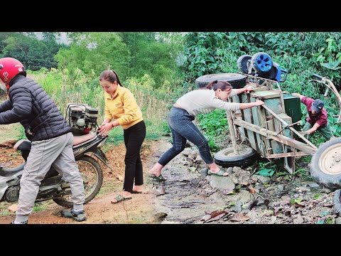 Continue to rescue neighbors whose car was badly damaged
